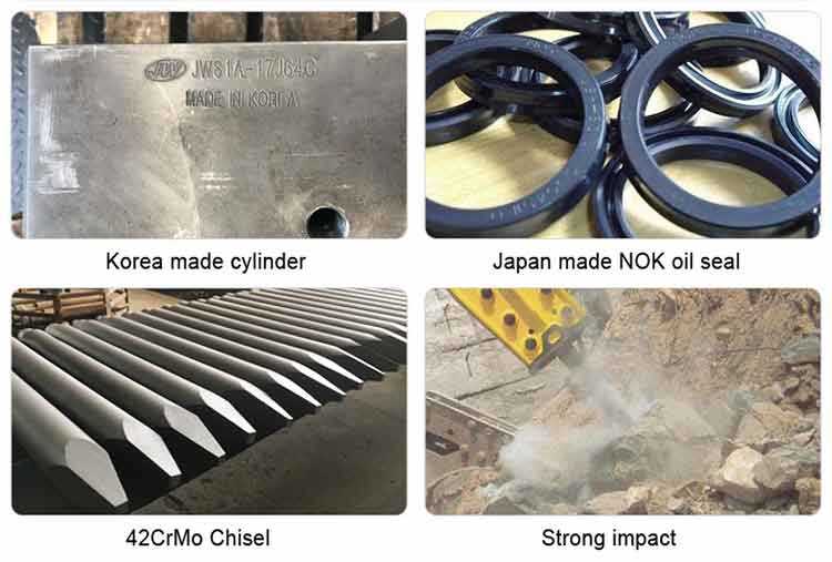 hydraulic hammer breaker parts-JIANGT excavator attachments