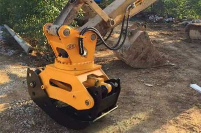 Rotating wood grapple/grab for excavators, light and hydraulic