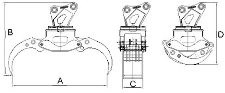 cad-drawings-of-excavator-wood-grapple