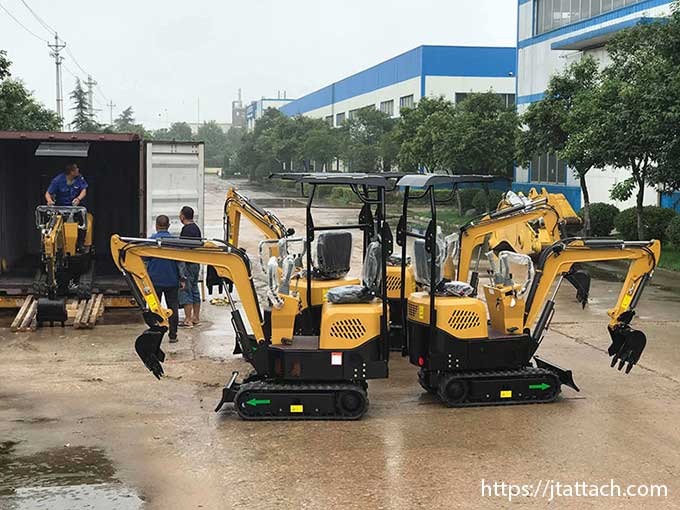 Smallest JIANGTU mini excavator JT08C:0.8ton small excavator for sale