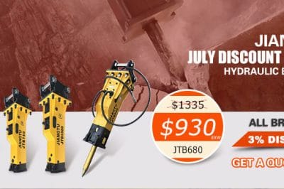 JIANGTU vigorously promotes hydraulic breaker in July