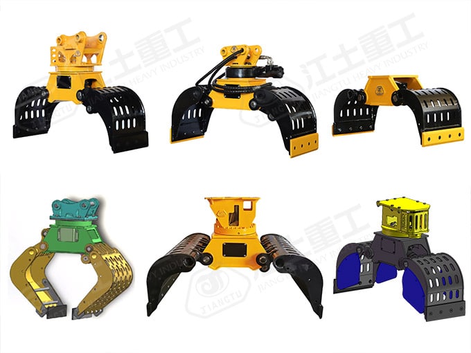 Types-Demolition-Sorting-Grapple-Excavator-Handling-attachments