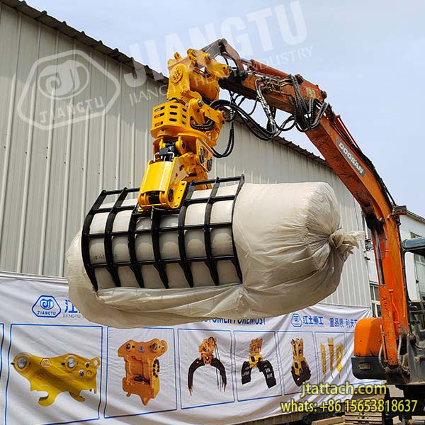 China-multifunction-hydraulic-rotating-wood-stone-logging-brush-grapple-for-mini-excavator