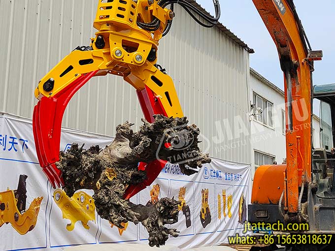 China-multipurpose-grab-excavator-wood-log-stone-rock-timber-scrap-demolition-sorting-replaceable-claws-grapple-manufacturers