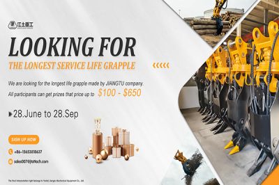 Looking for the longest service life excavator grapple from JIANGTU