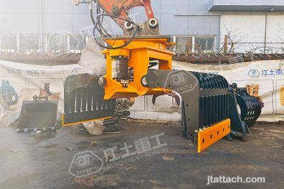 OEMODM Demolition Steel Scrap Hydraulic Rotating Wood Rock Stone Grapple Log Grab Excavator Attachments